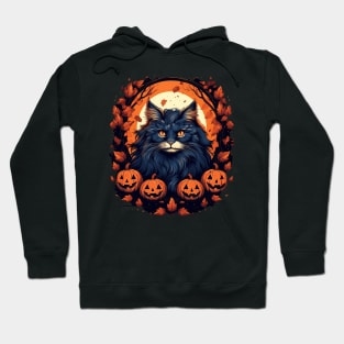 Norwegian Forest Cat Halloween, Cat Lover Hoodie